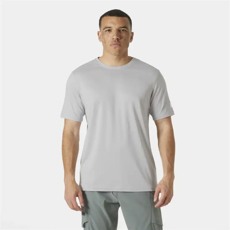 Tylko dziś Koszulka z filtrem UV męska Helly Hansen HH Tech T-Shirt 2.0 - Grey Fog