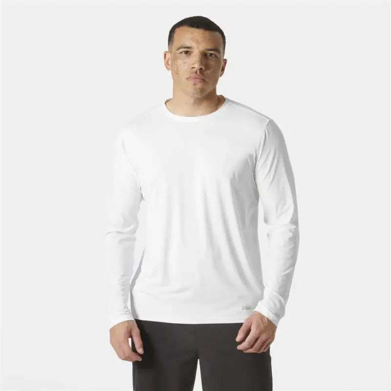 Dodaj do koszyka Bluza z filtrem UV męska Helly Hansen Shine Solen LS Crew - White