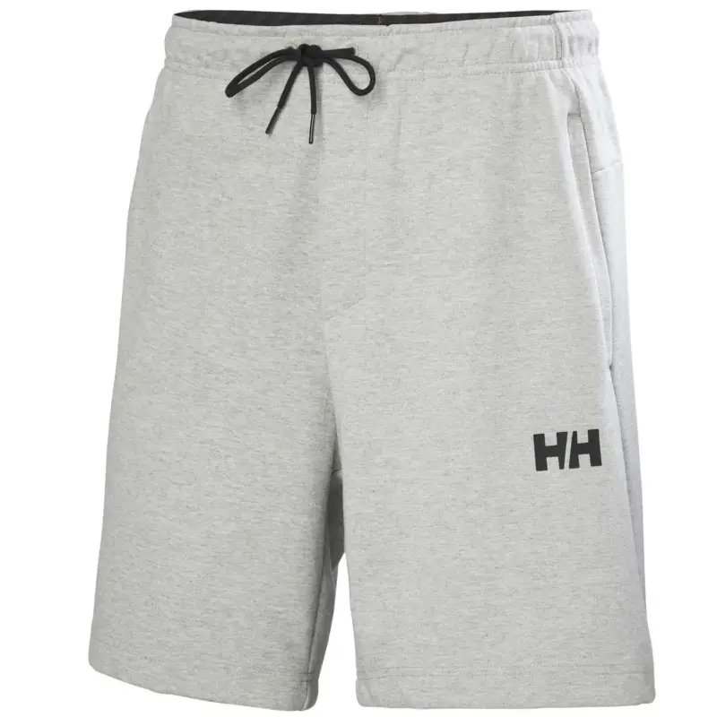 Ograniczona ilość Spodenki bawełniane męskie Helly Hansen Hp Tech Sweat Shorts - Grey Melange