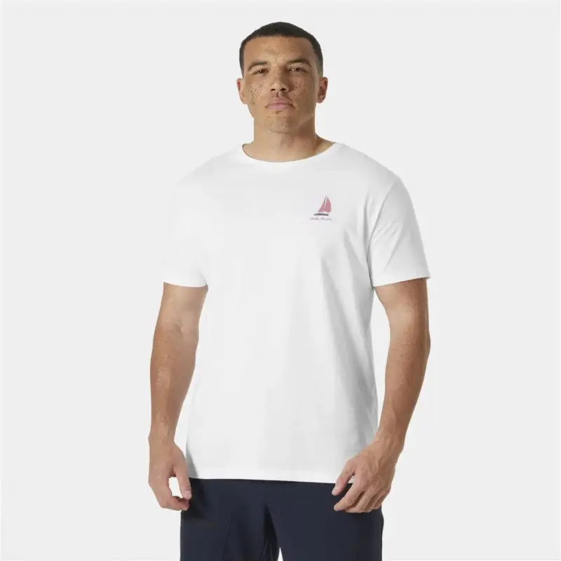 Kup online Koszulka bawełniana męska Helly Hansen Shoreline T-Shirt 3.0 - White