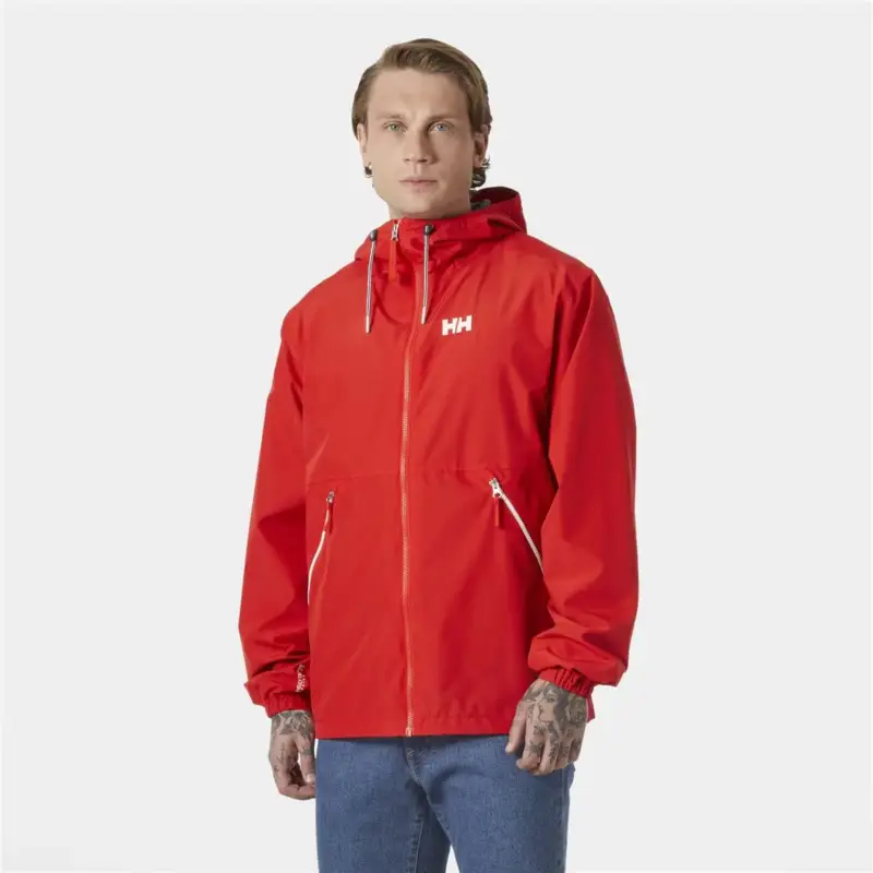 Tylko do końca tygodnia Kurtka membranowa męska Helly Hansen Sandoy Rain Jacket - Alert Red