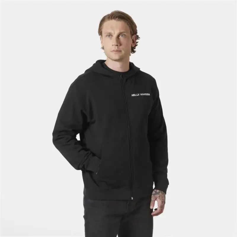 Bezpieczna płatność Bluza bawełniana męska Helly Hansen Core Zip Hoodie - Black