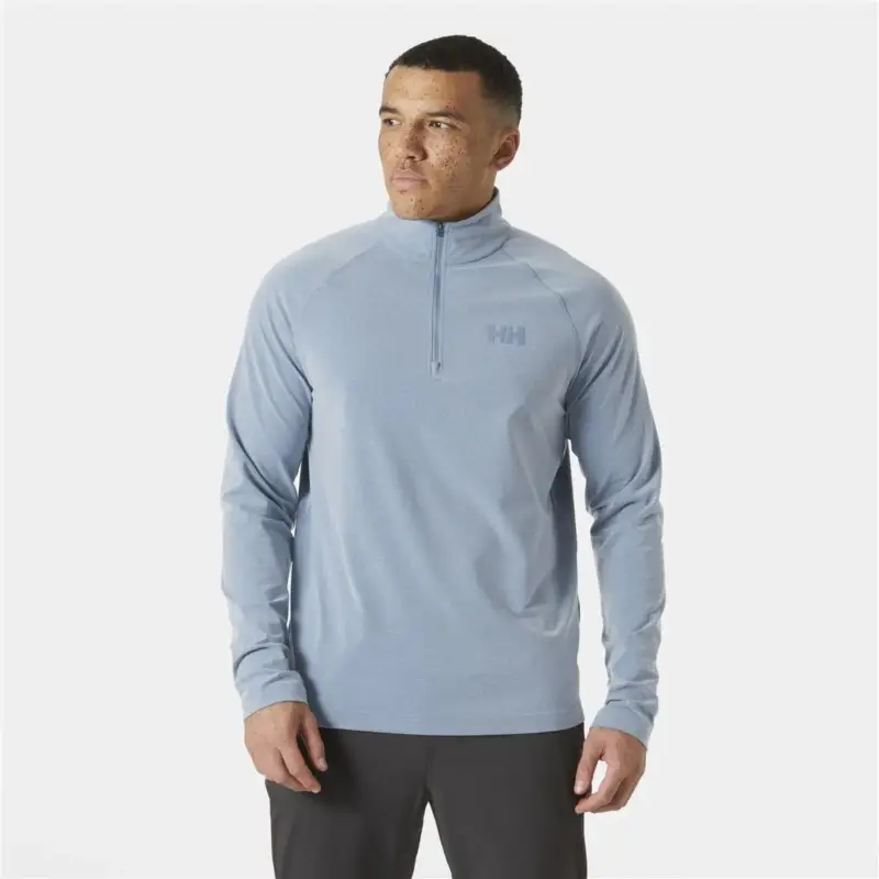 Ograniczona ilość Bluza szybkoschnąca męska Helly Hansen Tyri Half-Zip - Washed Navy Melange