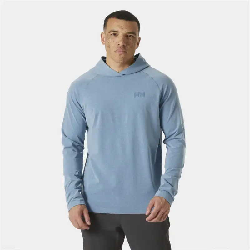Tani Bluza szybkoschnąca męska Helly Hansen Tyri Knit Hoodie - Washed Navy Melange