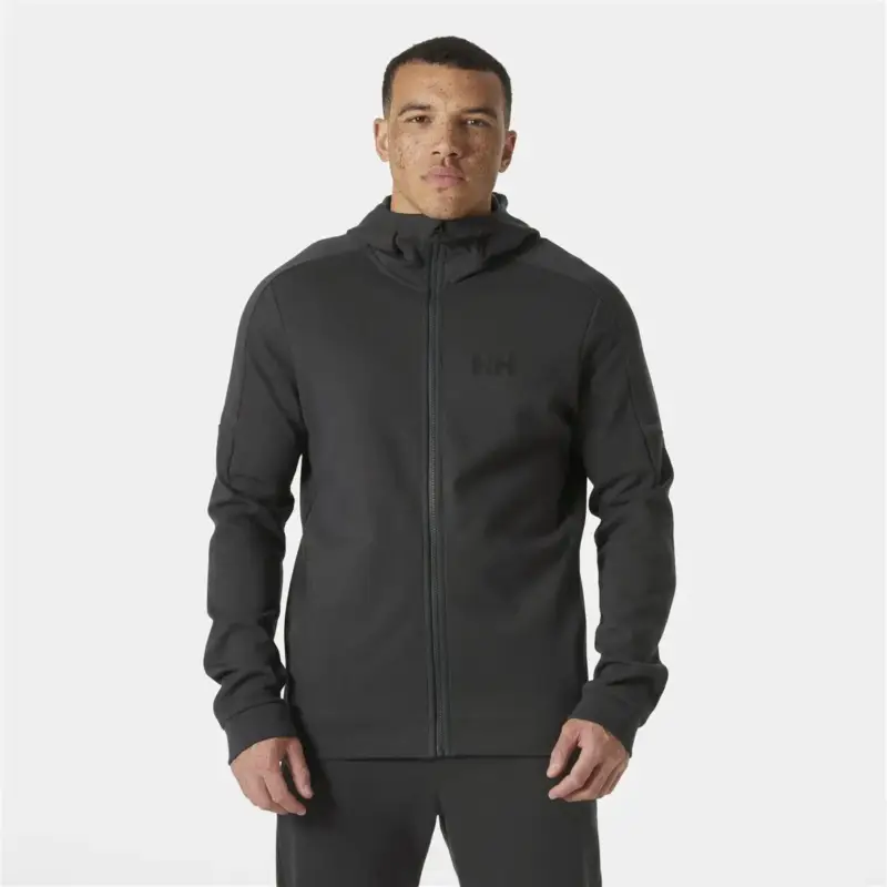 Bluza bawełniana męska Helly Hansen Hp Tech Sweat Full-Zip Hooded Jacket - Ebony Wybór klientów