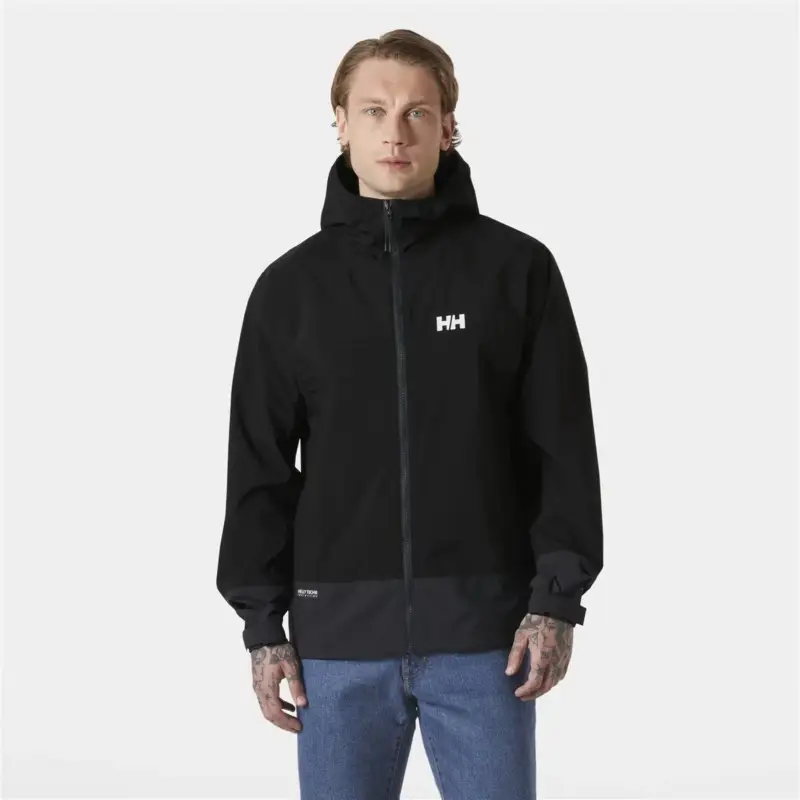 Łatwy zwrot Kurtka membranowa męska Helly Hansen Hh Block Hooded Jacket - Black Placeholder