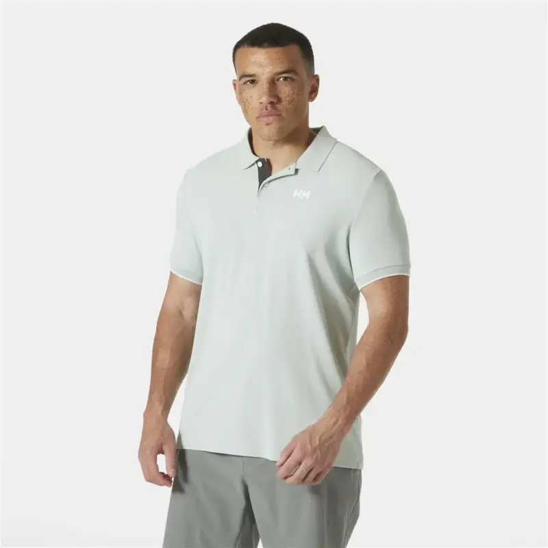 Premium Koszulka polo z filtrem UV męska Helly Hansen Ocean Polo 2.0 - Green Mist