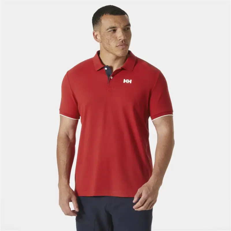 Szybka dostawa Koszulka polo z filtrem UV męska Helly Hansen Ocean Polo 2.0 - Red
