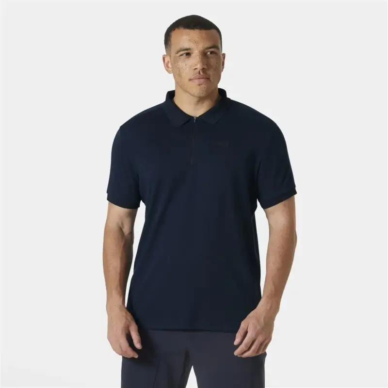 Koszulka Polo szybkoschnąca męska Helly Hansen HP 1/2 Zip Polo - Navy Okazja