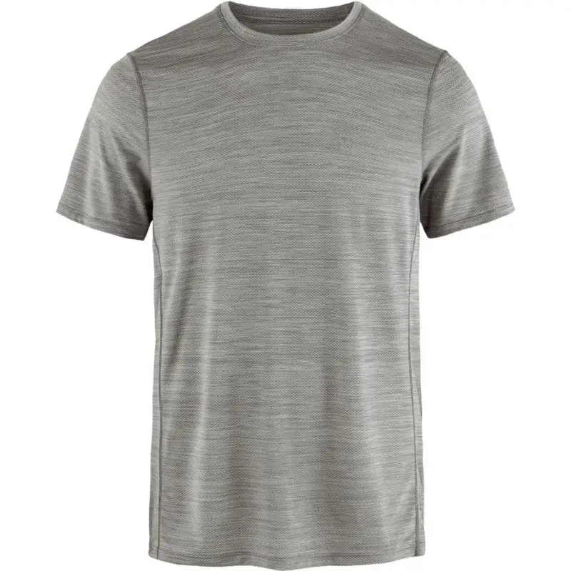 T-shirt szybkoschnący męski Fjallraven Abisko Lite SS - Grey/Melange Wysoka jakość