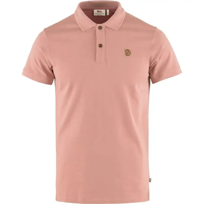 Nowy Koszulka bawełniana męska Fjallraven Övik Polo Shirt - Dusty Rose