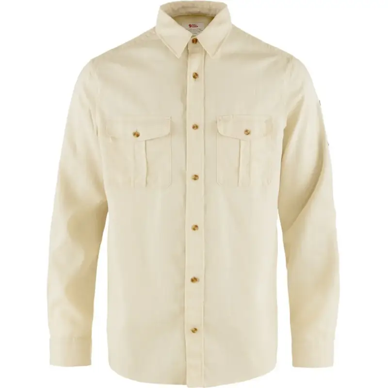 Koszula trekkingowa męska Fjallraven Övik Travel SHIRT LS - Chalk White Szybka wysyłka