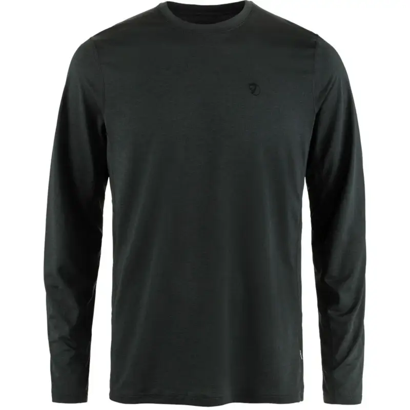 Bluza szybkoschnąca męska Fjallraven Abisko Day Hike LS - Black Wybór klientów
