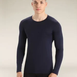 Zamów teraz Bluza termoaktywna męska Icebreaker Merino 200 Oasis LS Crewe - Midnight Navy