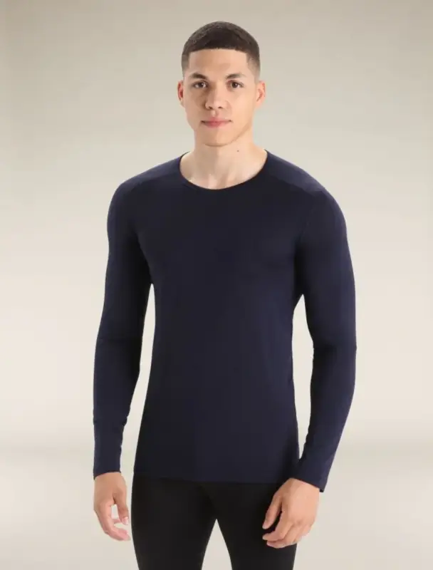 Zamów teraz Bluza termoaktywna męska Icebreaker Merino 200 Oasis LS Crewe - Midnight Navy