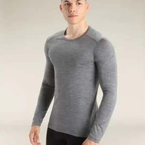 Bluza termoaktywna męska Icebreaker Merino 200 Oasis LS Crewe - Gristone Htr Hit cenowy