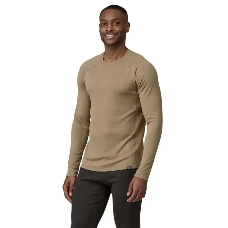 Bluza termoaktywna męska Patagonia Capilene® Midweight Crew - Seabird Grey Łatwy zwrot