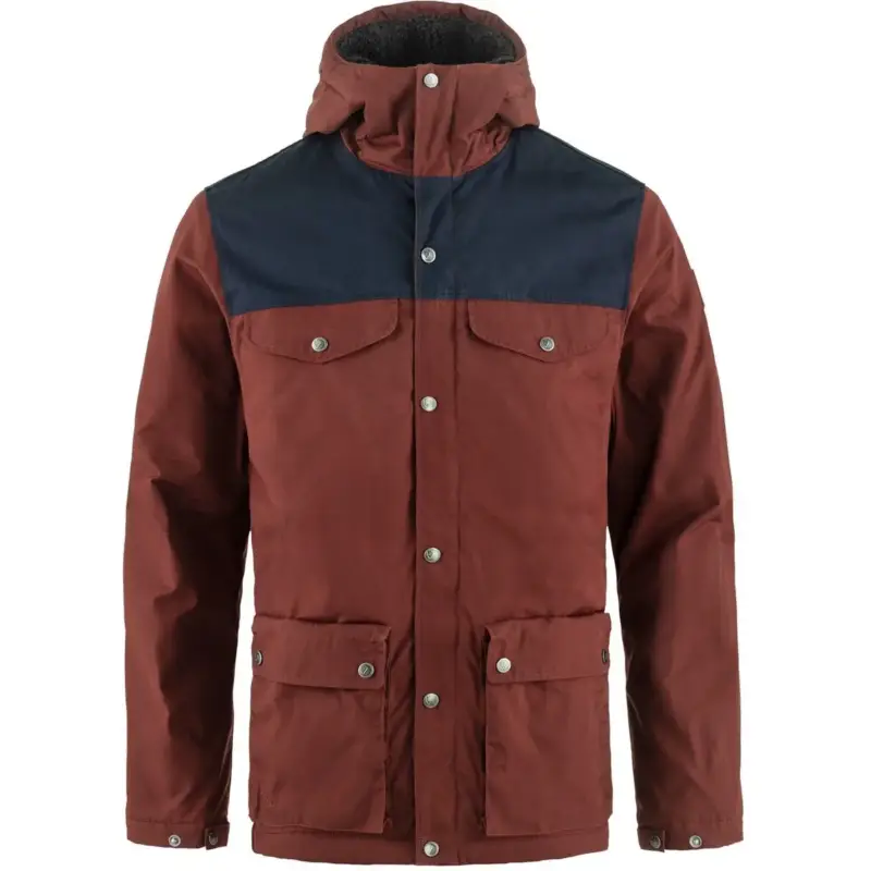 Kurtka G-1000® męska Fjallraven Greenland Winter Jacket - Maroon/Dark Navy Tylko dziś