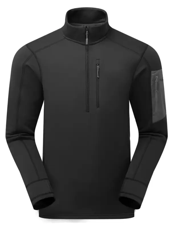 Bluza polarowa męska Rab Modulus Pull-On - Black Zamów teraz