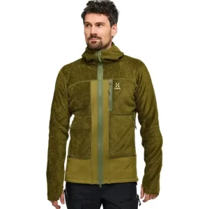 Bluza techniczna męska Haglofs Vassi Mid Hood - Olive Green Tani
