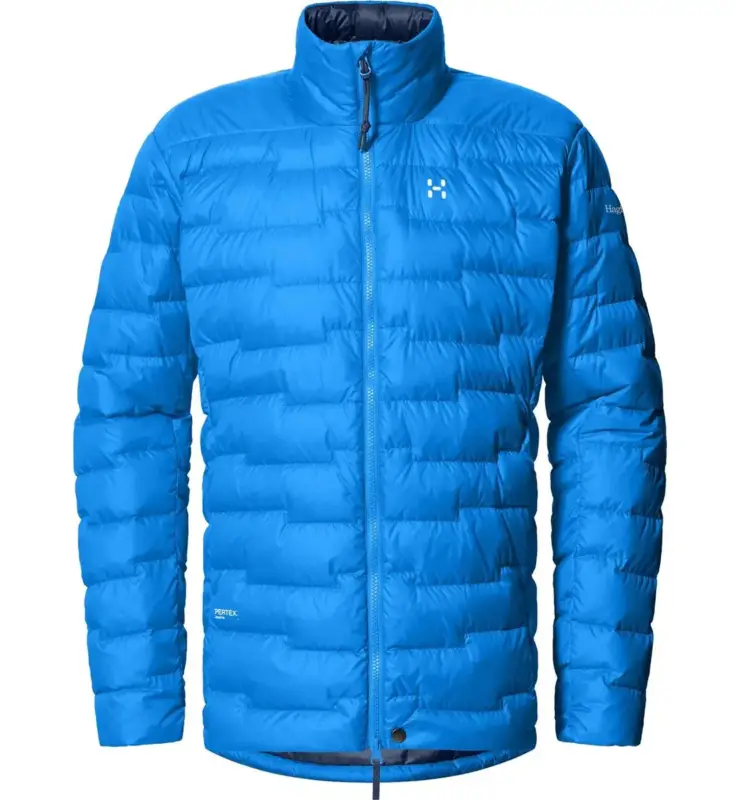 Wyprzedaż Kurtka puchowa męska Haglöfs Roc Flash Down Jacket - Electric Blue