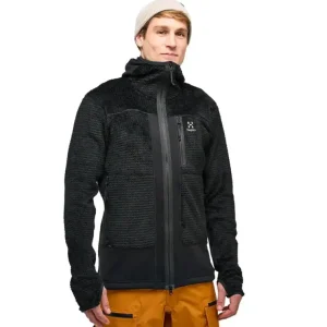 Bluza techniczna męska Haglofs Vassi Mid Hood - True Black Okazja