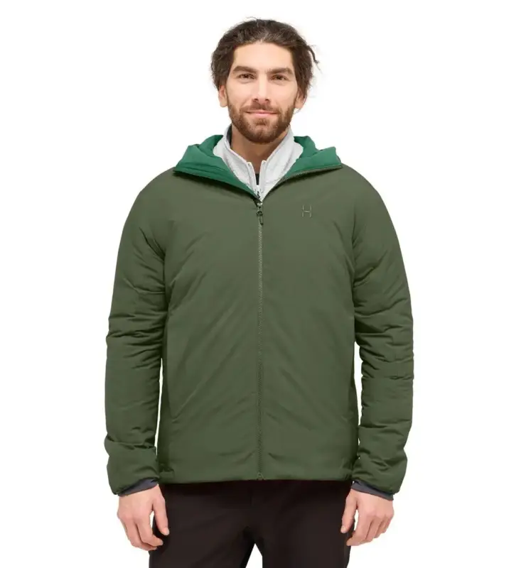 Wysoka jakość Kurtka ocieplana męska Mimic Alert Hood Haglofs - Seaweed Green