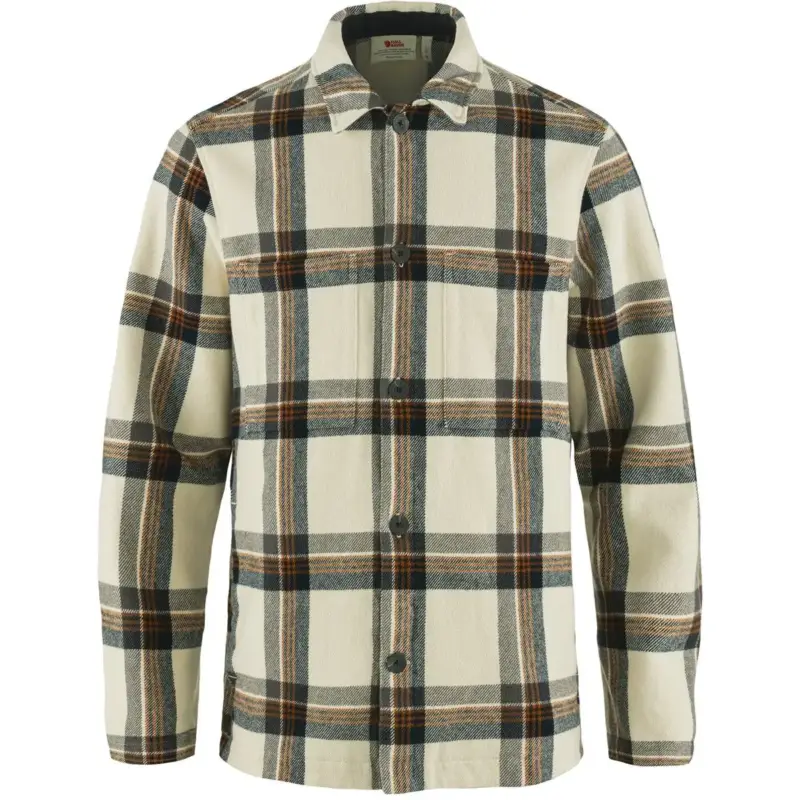 Sprawdź teraz Koszula flanelowa męska Fjallraven Singi Flannel Overshirt - Chalk White/Dark Navy