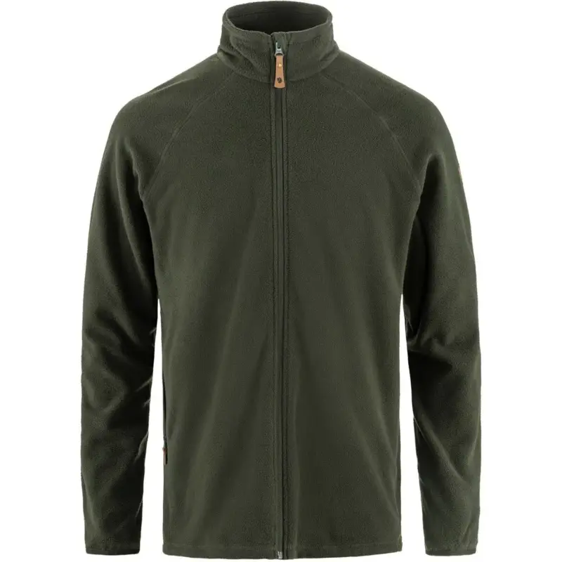 Polar męski Fjallraven Övik Lite Fleece Jacket - Deep Forest Popularny