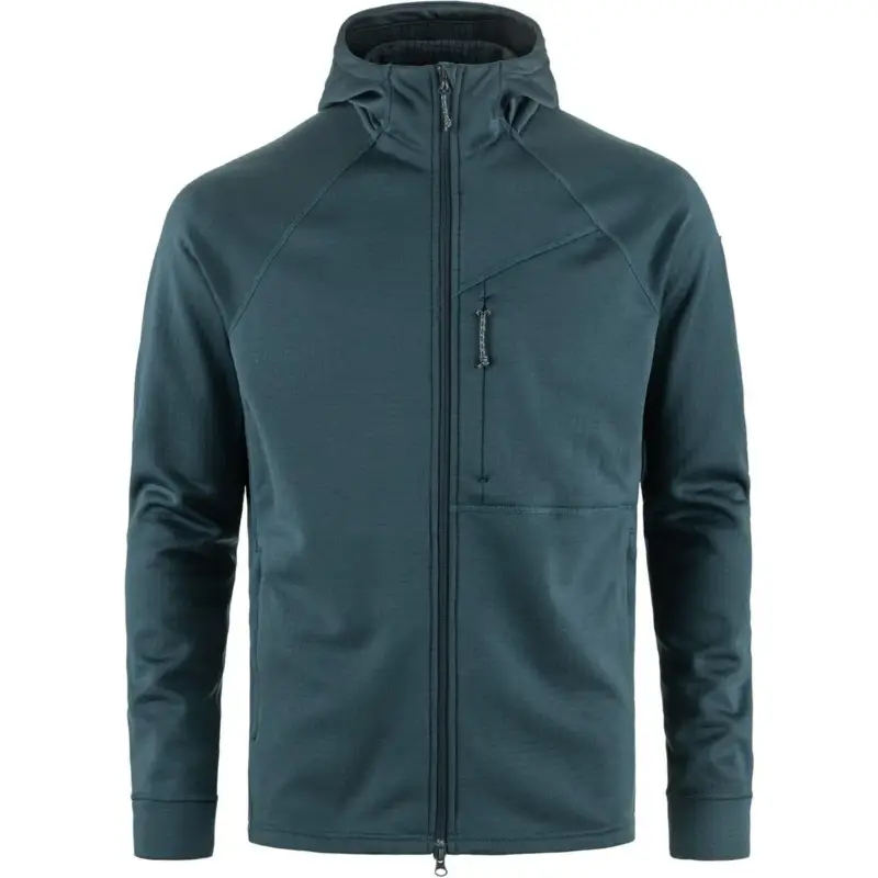 Zamów dziś Bluza szybkoschnąca męska Fjallraven Abisko Grid Fleece Hoodie - Mountain Blue