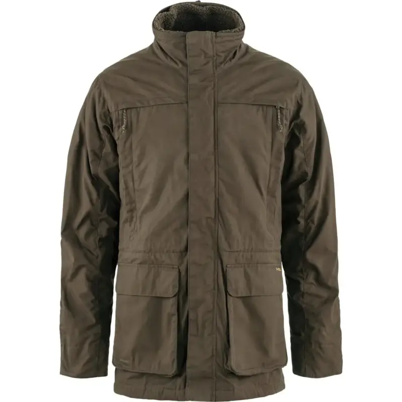 Wyprzedaż Kurtka myśliwska męska Fjallraven Barents 3 In 1 Hydratic Jacket- Dark Olive