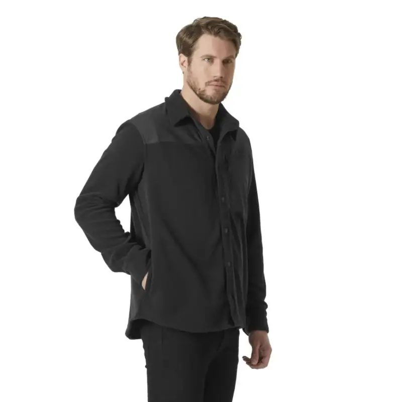 Koszula polarowa męska Helly Hansen Daybreaker Fleece Shirt - Black Obniżka ceny