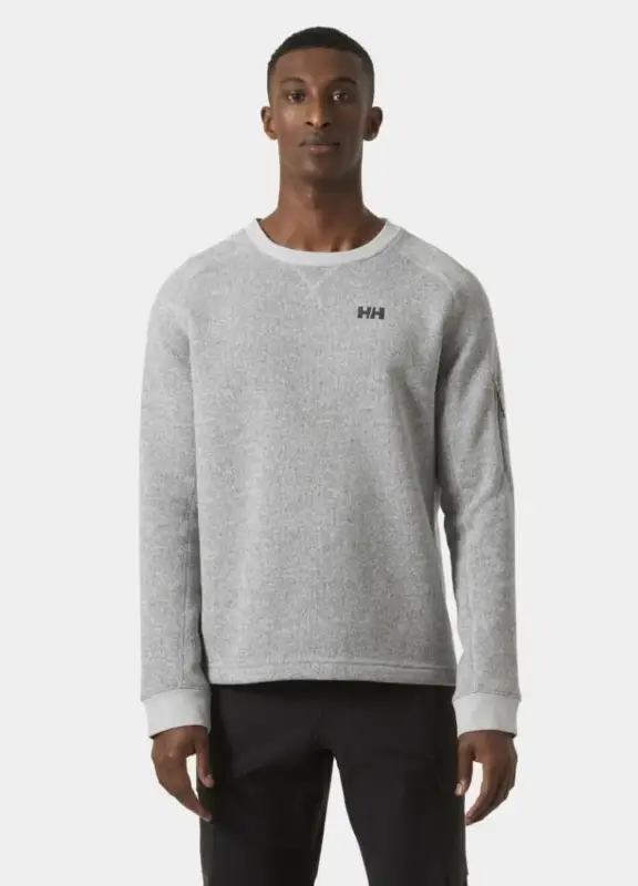 Bezpieczna płatność Bluza męska Helly Hansen Varde Crewneck - Grey Fog