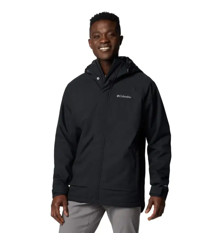 Kurtka ocieplana męska Columbia Black Mesa™ Rain Jacket - Black Oferta limitowana