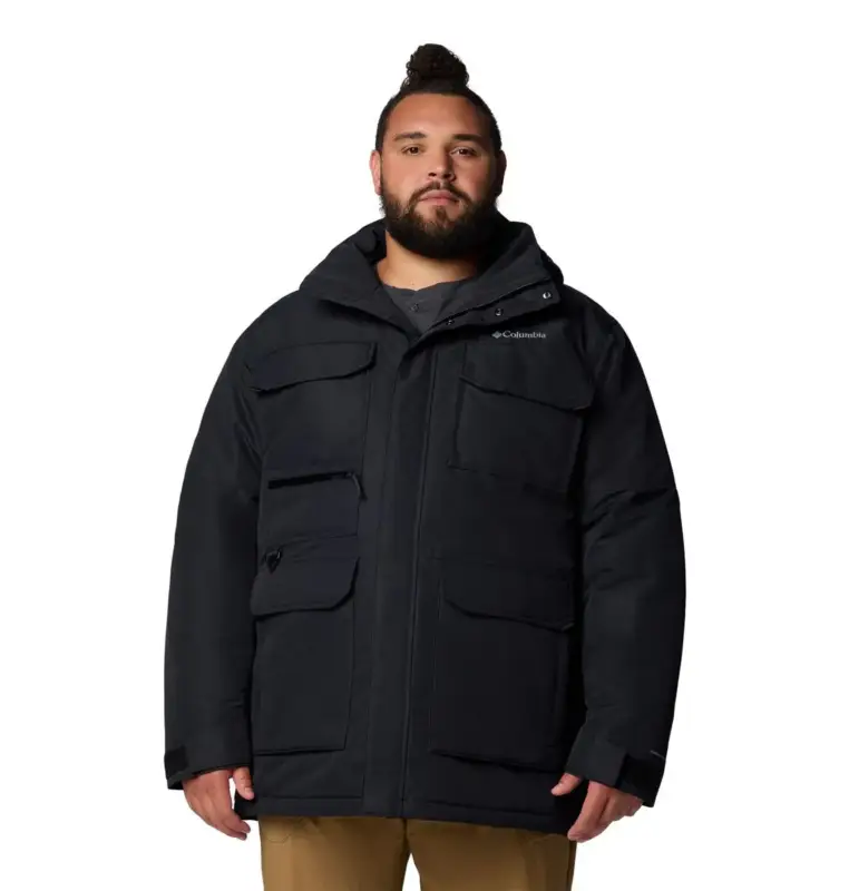 Kurtka ocieplana z membraną męska Columbia Landroamer™ II Parka Nadrozmiar - Black Wysoka jakość