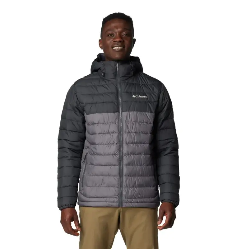 Kurtka ocieplana męska Columbia Powder Lite™ II Hooded Jacket - City Grey Zniżka