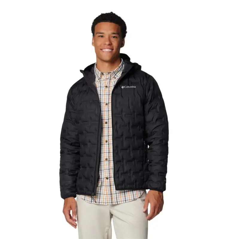 Bezpieczne zakupy Kurtka puchowa męska Columbia Delta Ridge™ II Down Hooded Jacket - Black