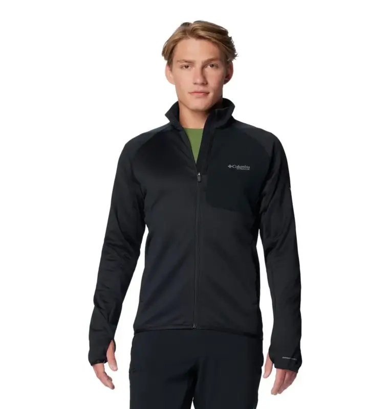 Hit sprzedaży Polar męski Columbia Triple Canyon™ Grid Fleece Full Zip II - Black