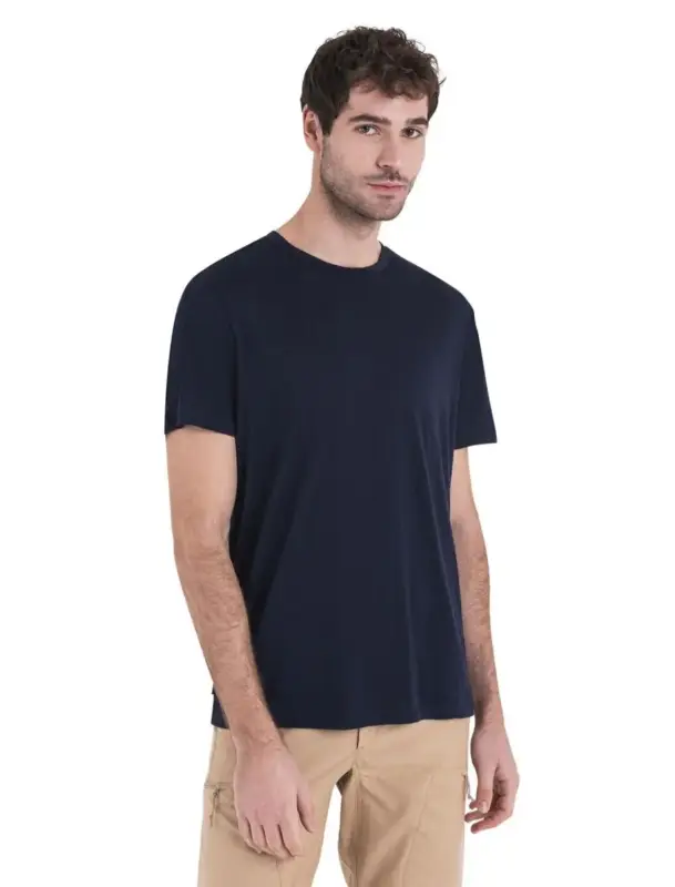 Obniżka ceny Koszulka termoaktywna męska Icebreaker Merino 150 Tech Lite III SS Tee - Midnight Navy