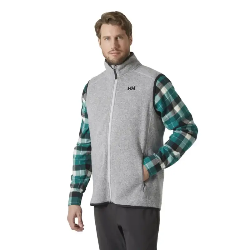 Kamizelka polarowa męska Helly Hansen VARDE FLEECE VEST - Grey Fog Do wyczerpania zapasów