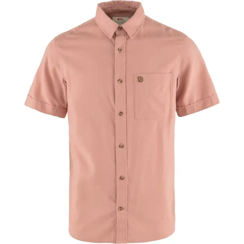 Koszula trekkingowa męska Fjallraven Övik Travel Shirt SS - Dusty Rose Rabat
