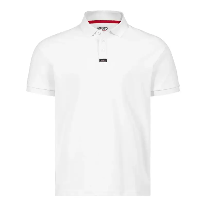 Koszulka polo męska Musto Essential Pique Polo Shirt - White Nie przegap