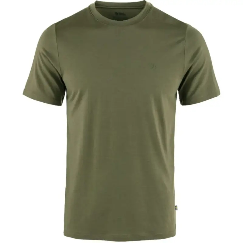Kup online T-Shirt wełniany męski Fjallraven Abisko Wool SS - Laurel Green