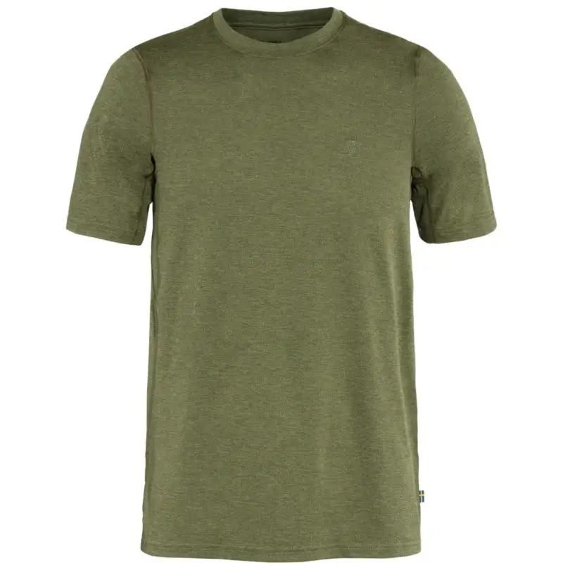T-shirt szybkoschnący męski Fjallraven Abisko Day Hike SS - Green Darmowy zwrot