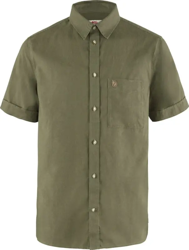 Koszula trekkingowa męska Fjallraven ÖVIK TRAVEL SHIRT SS - Green Tylko dziś