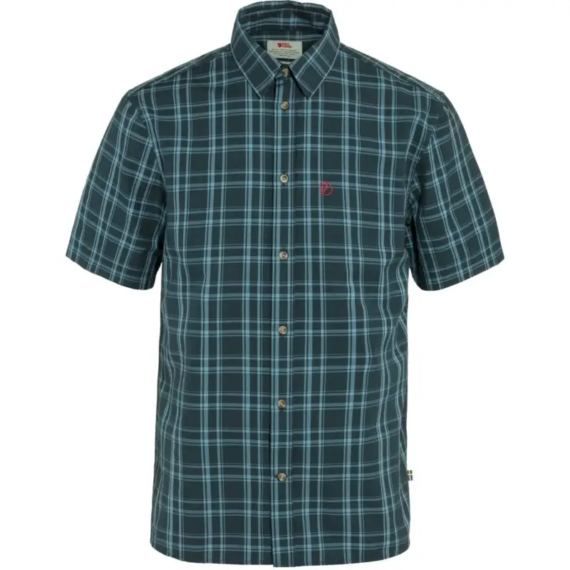 Oferta czasowa Koszula trekkingowa męska Fjallraven Övik Lite Shirt SS - Dark Navy/Dawn Blue