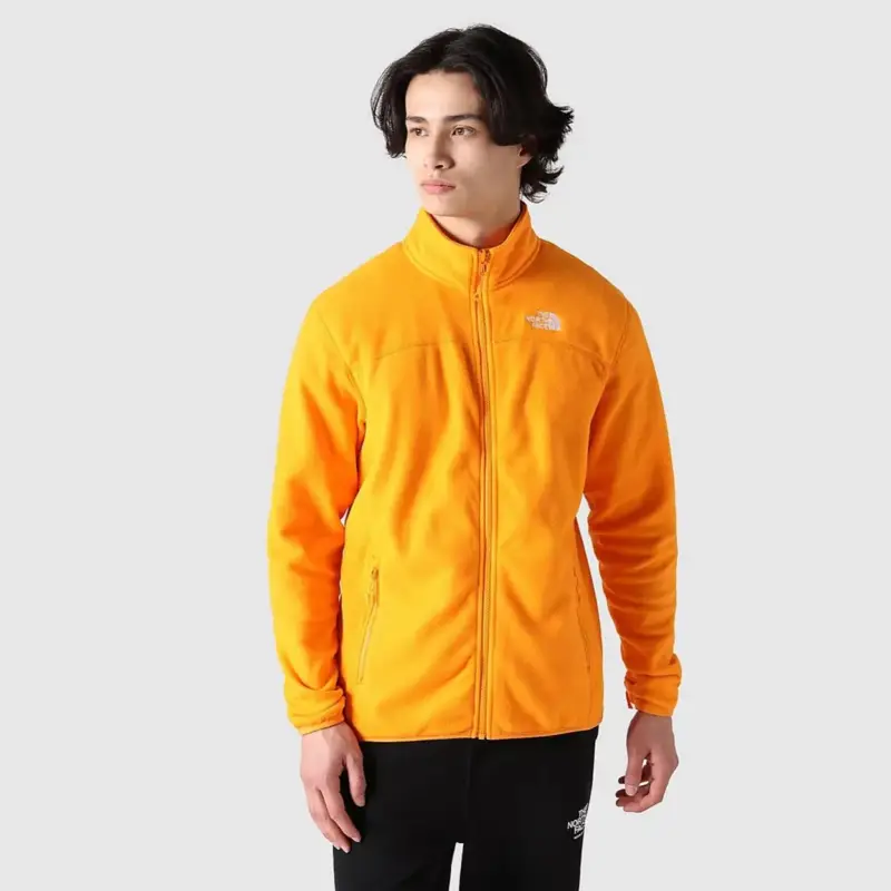 Zamów dziś Polar męski The North Face 100 Glacier Full Zip - Cone Orange