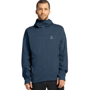Bluza polarowa męska Haglofs Betula Hood - 3N5 Tarn Blue Tylko dziś