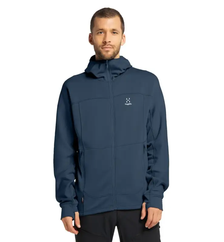 Bluza polarowa męska Haglofs Betula Hood - 3N5 Tarn Blue Tylko dziś