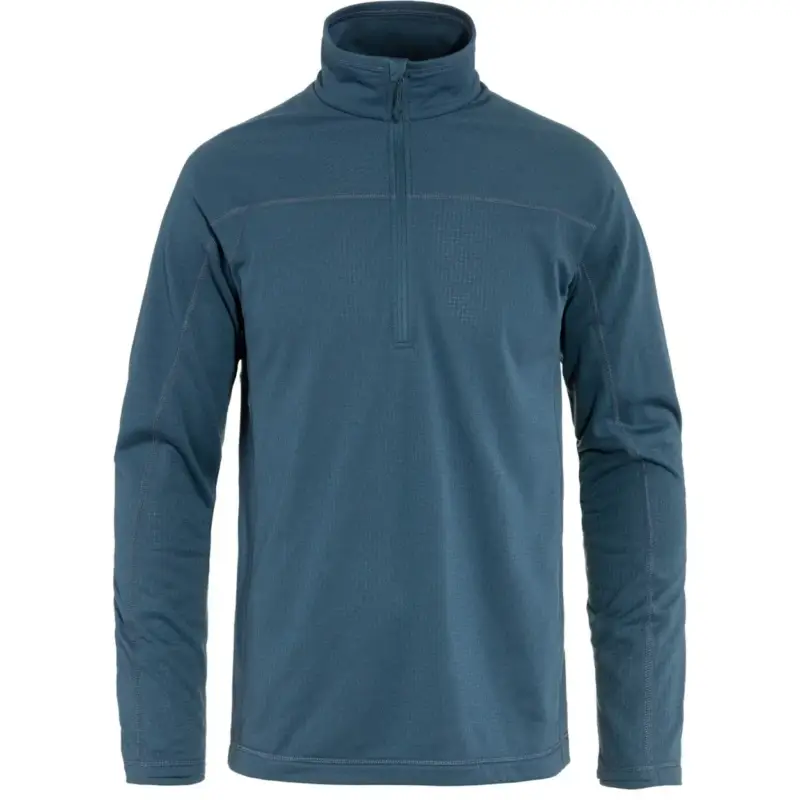 Zamów teraz Polar męski Fjallraven Abisko Lite Fleece Half Zip - Indigo Blue
